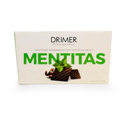 Drimer Chocolate Semiamargo con menta - 100gr